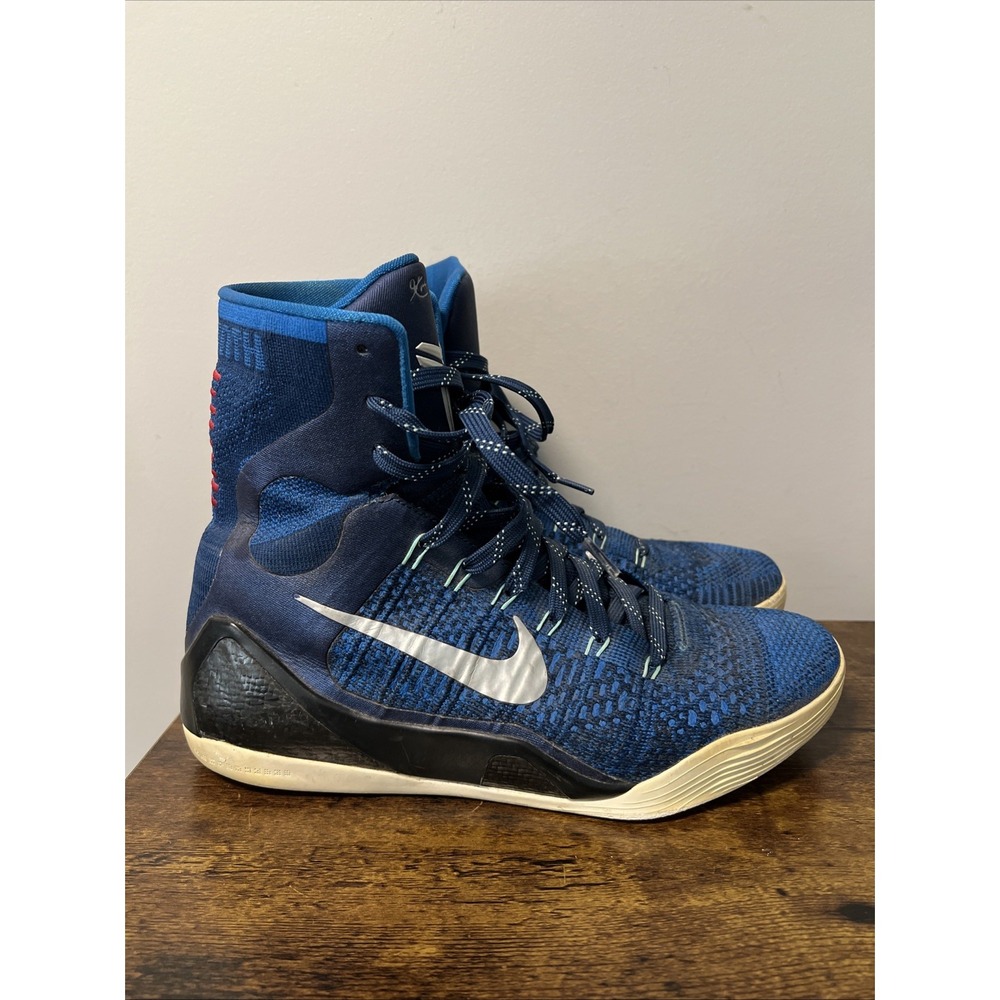 Nike Kobe 9 Elite Legacy Brave Blue Basketball Shoes 2014 Men's Sz 9 630847-404
